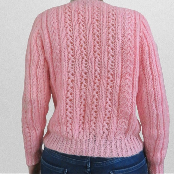 Classic 🌸 HANDMADE Pink Sweater - Picture 2 of 2
